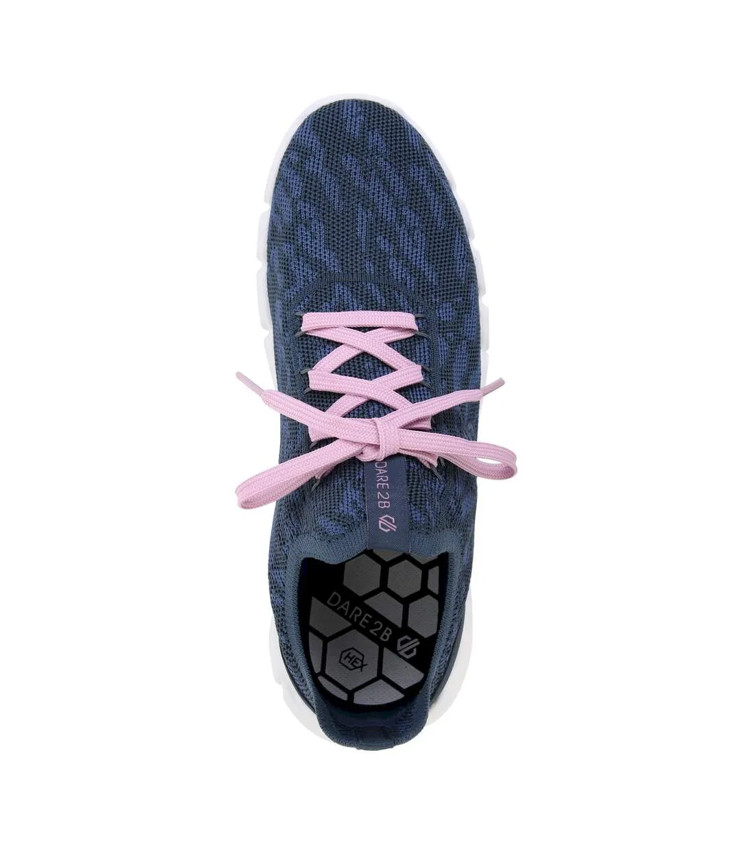 Womens/ladies hex-at knitted recycled trainers dusty lavender Dare 2B