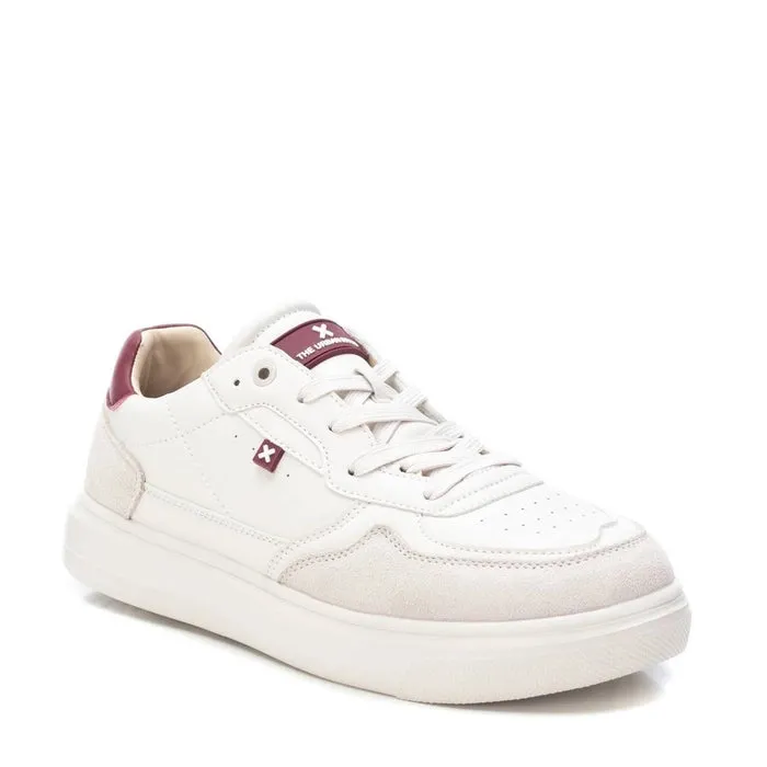 XTI -  143329 Mens Sneaker - White/Burgundy