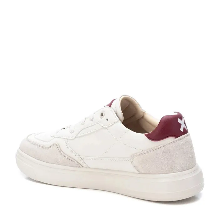 XTI -  143329 Mens Sneaker - White/Burgundy